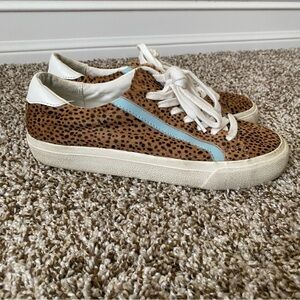 Madewell | Women's Sidewalk Low-Top Sneakers in Spotted Calf Hair Size 6